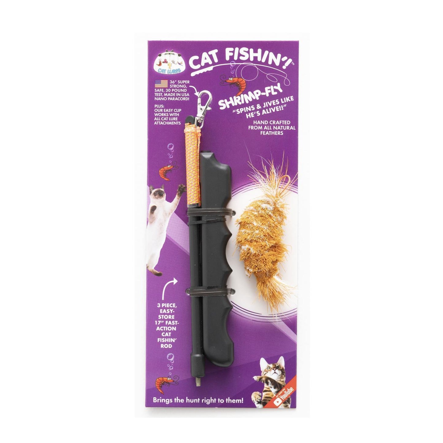 CAT LURES Cat Fishin' Rod Teaser Cat Toy - More Than Petz