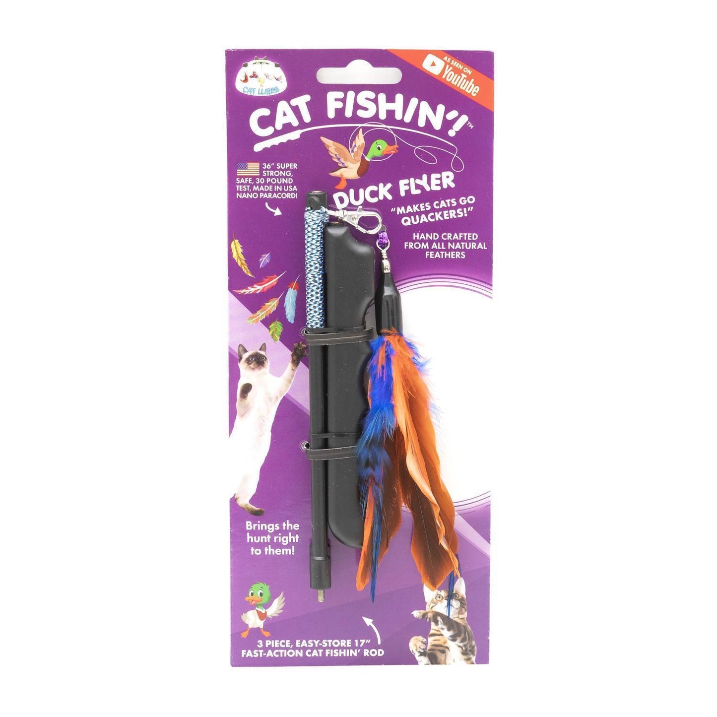 CAT LURES Cat Fishin' Rod Teaser Cat Toy - More Than Petz