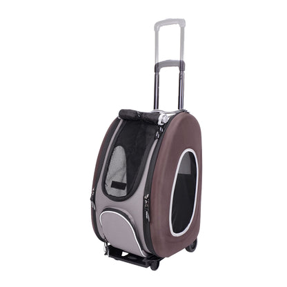 EVA wheeled pet carrier in Brown