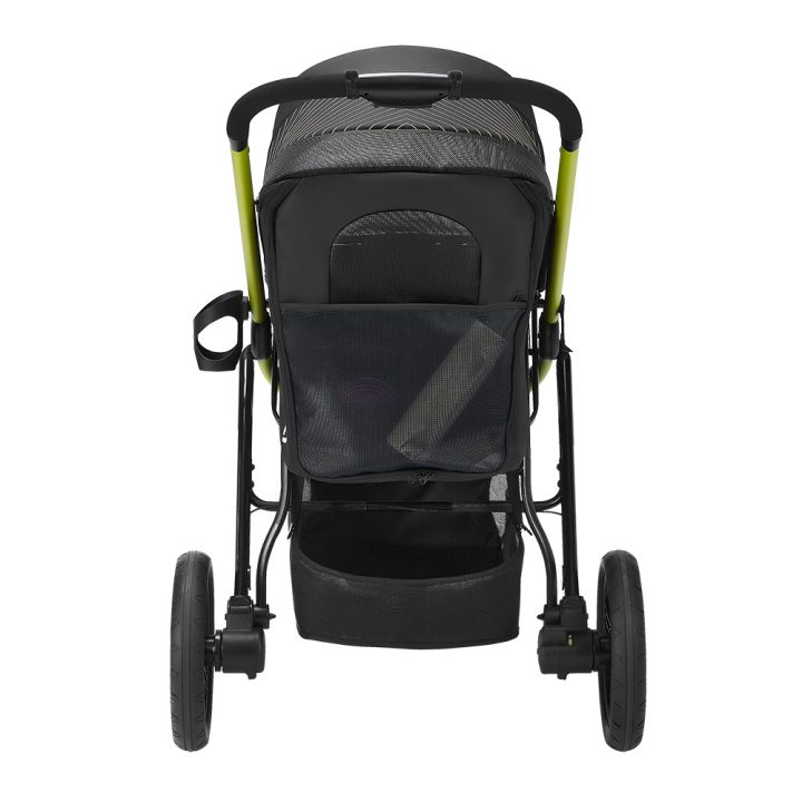 IBIYAYA The Beast Pet Jogging Stroller in jet black - rear view