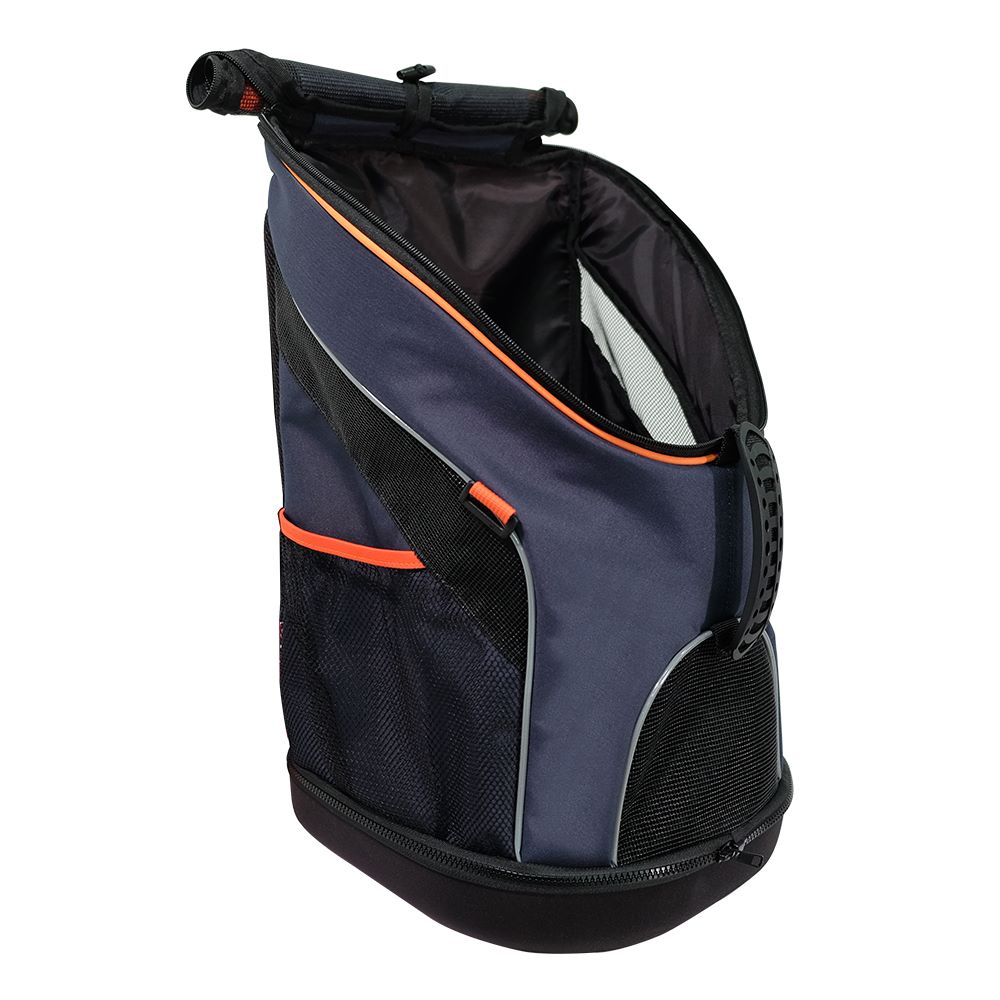 IBIYAYA® Ultralight Pro Pet Backpack in Navy Blue, side view