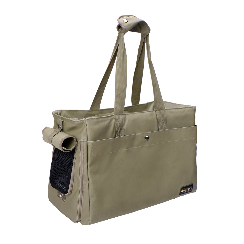 IBIYAYA Canvas Pet Tote in Army Green