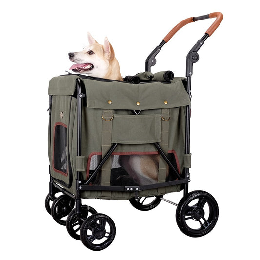 IBIYAYA® Gentle Giant Dual Entry Pet Wagon in Army Green