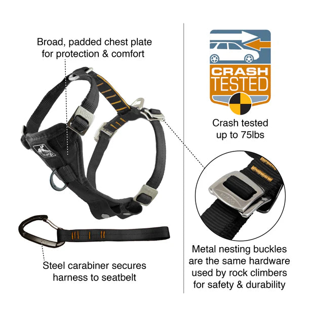 KURGO® Enhanced Strength Tru-Fit Dog Car Harness features