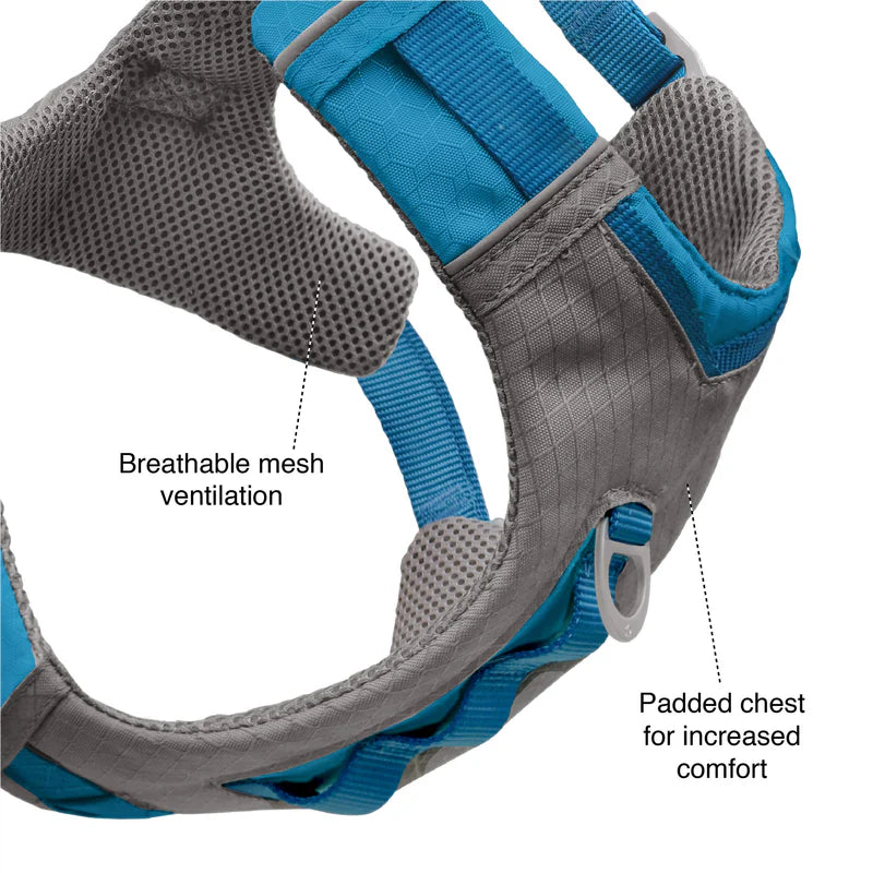 KURGO® Journey Air Dog Harness featuring breathable mesh ventilation and padded chest for increased comfort