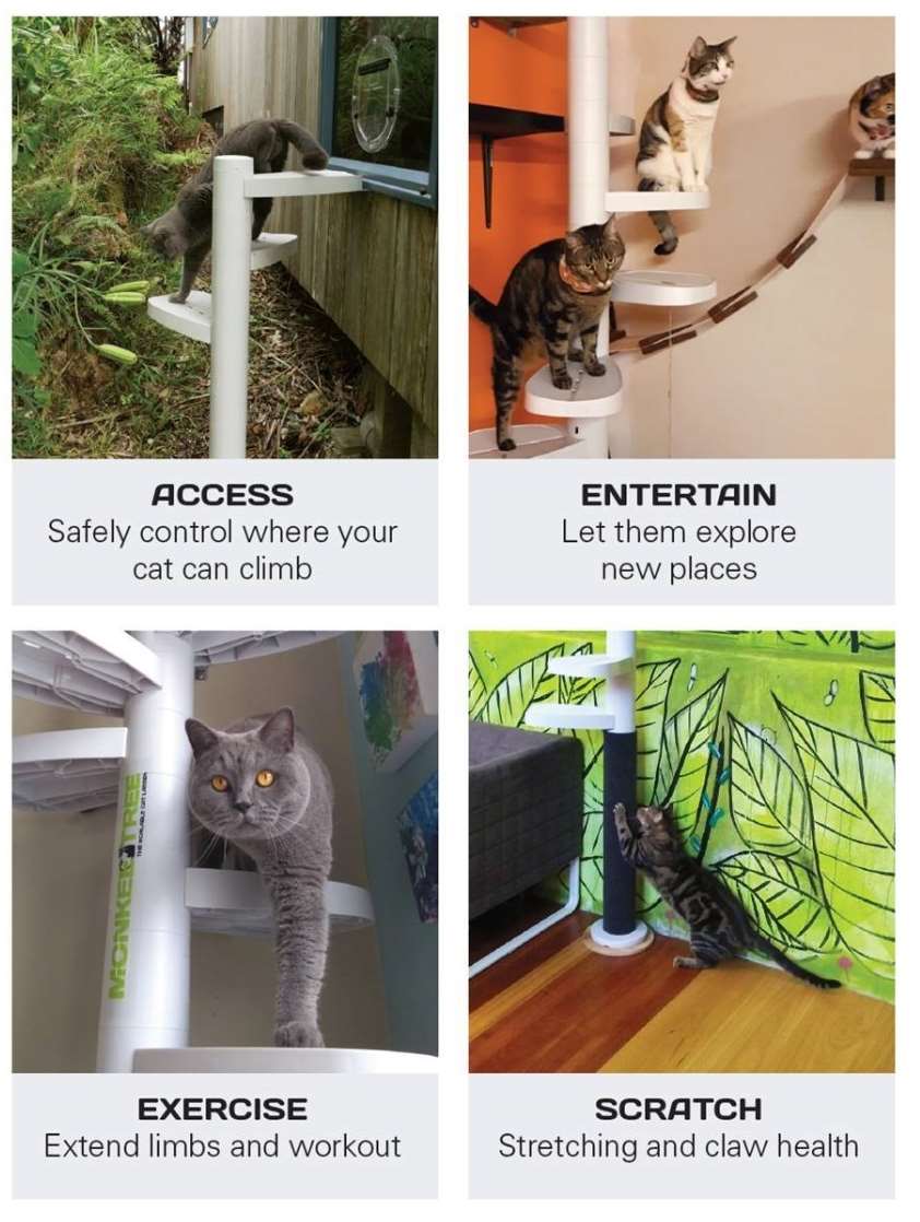 MONKEE TREE® The Scalable Cat Tree - Starter Pack - More Than Petz