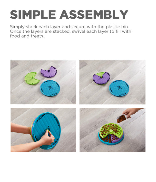 Nina Ottosson Lickin' Layers Puzzle Feeder assembly