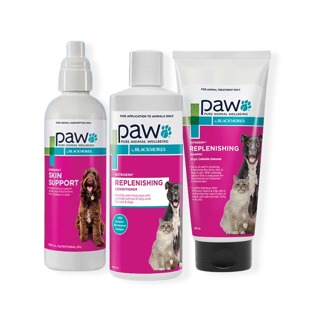 Ultimate Skin Health bundle for dogs with dry, itchy skin