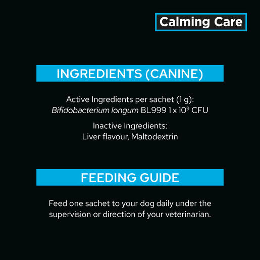 PURINA PRO PLAN VETERINARY SUPPLEMENTS - Calming Care Canine ingredients and feeding guide