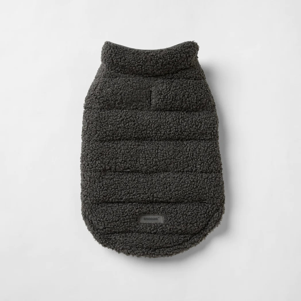 SNOOZA Wear Puffer Teddy in Charcoal