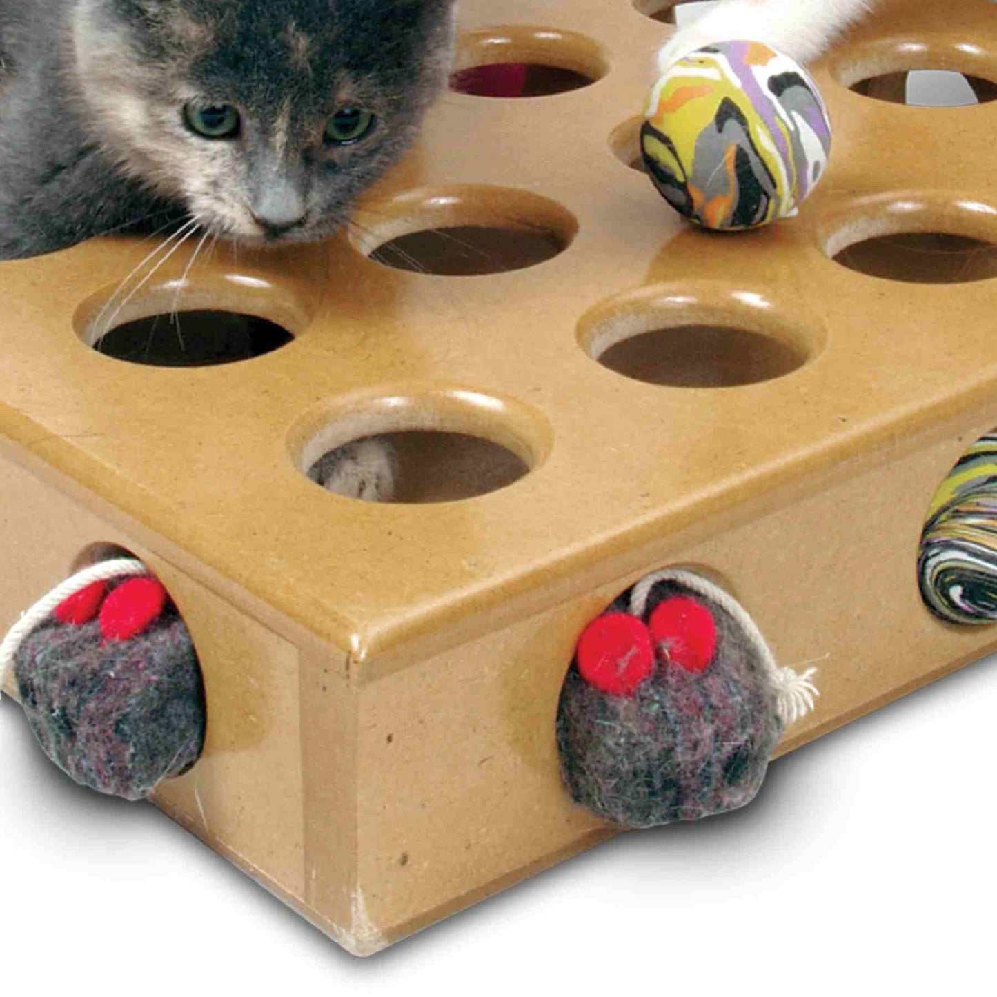 SMARTCAT Peek-A-Prize Toy Box, close-up