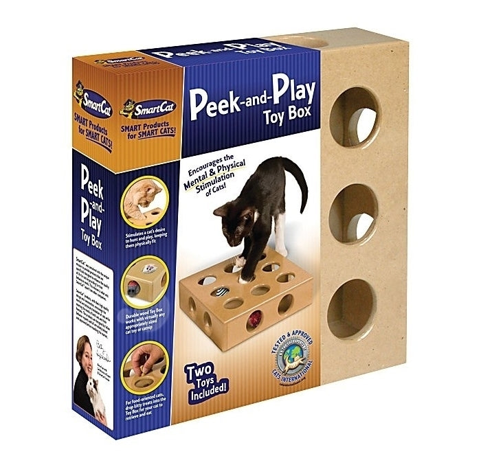 SMARTCAT Peek-and-Play Toy Box