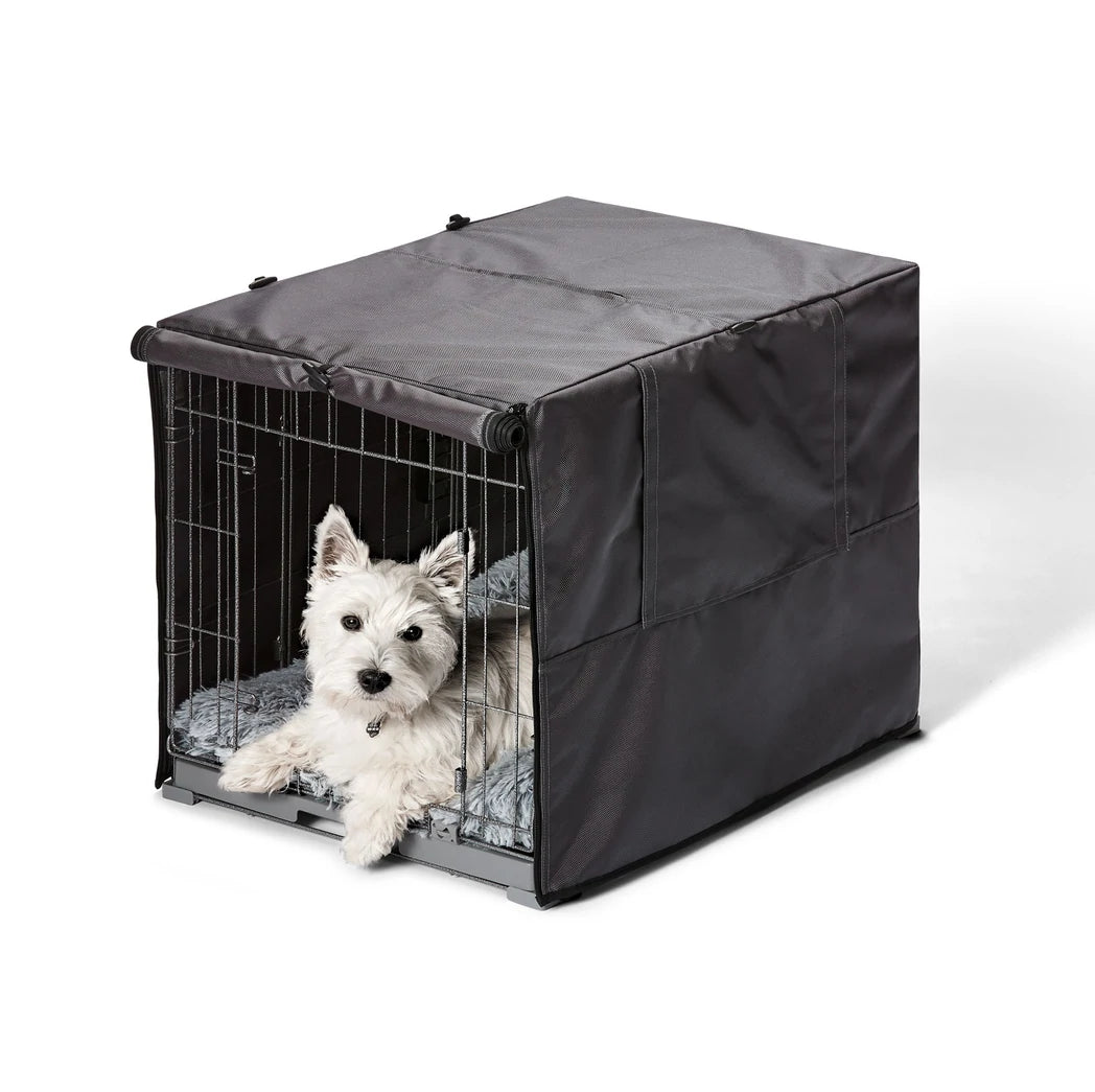 Snooza Crate Cover with dog