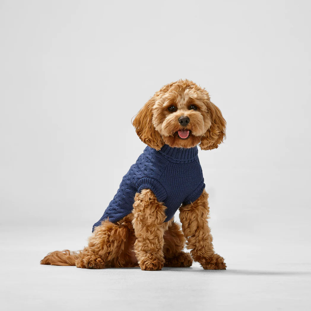 SNOOZA Wear RPET Knit Polo in Navy