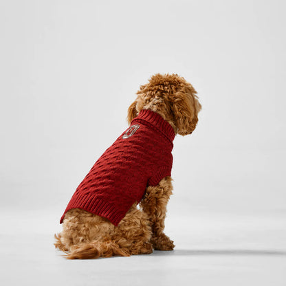 SNOOZA Wear RPET Knit Polo in Red