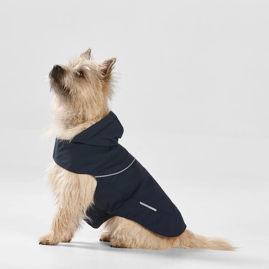 Snooza Wear Ripstop Dog Raincoat with Hood in Navy