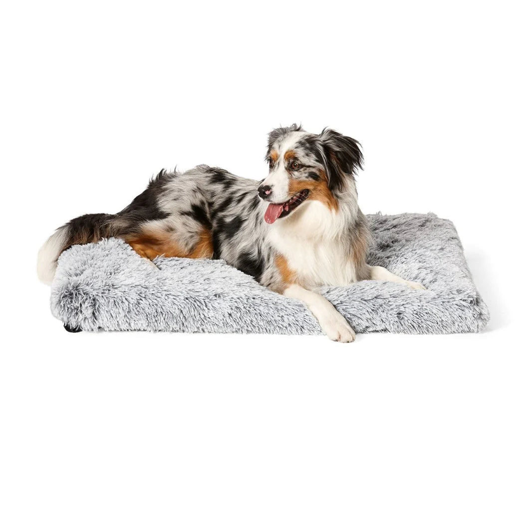 SNOOZA Calming Multimat long-pile faux fur with Australian Shepherd