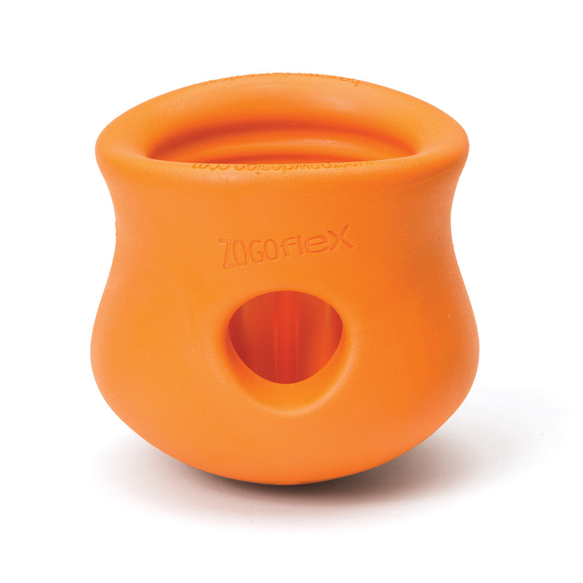 WEST PAW TOPPL® Treat Dispensing Wobbling Dog Toy & Food Bowl - Orange