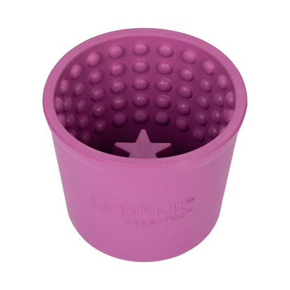 LICKIMAT® Yoggie Pot Slow Feeder Dog Bowl in purple