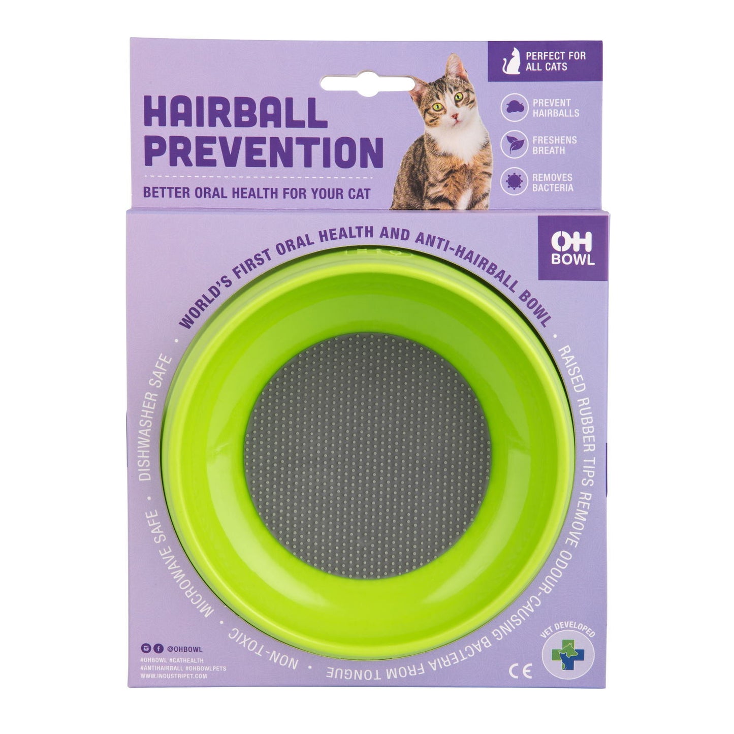 LICKIMAT® OH bowl for Cats in green, product package