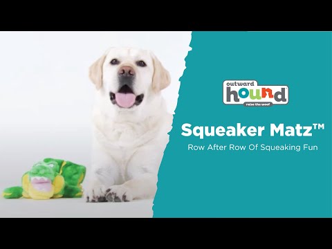 Video - OUTWARD HOUND® Squeaker Matz Plush Toy, Gator